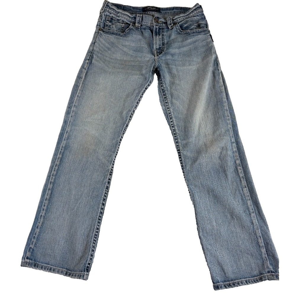 Silver Jeans Co. Gordie Relaxed Fit 32x32 (34x30.5) Blue Denim Logo Straight Leg